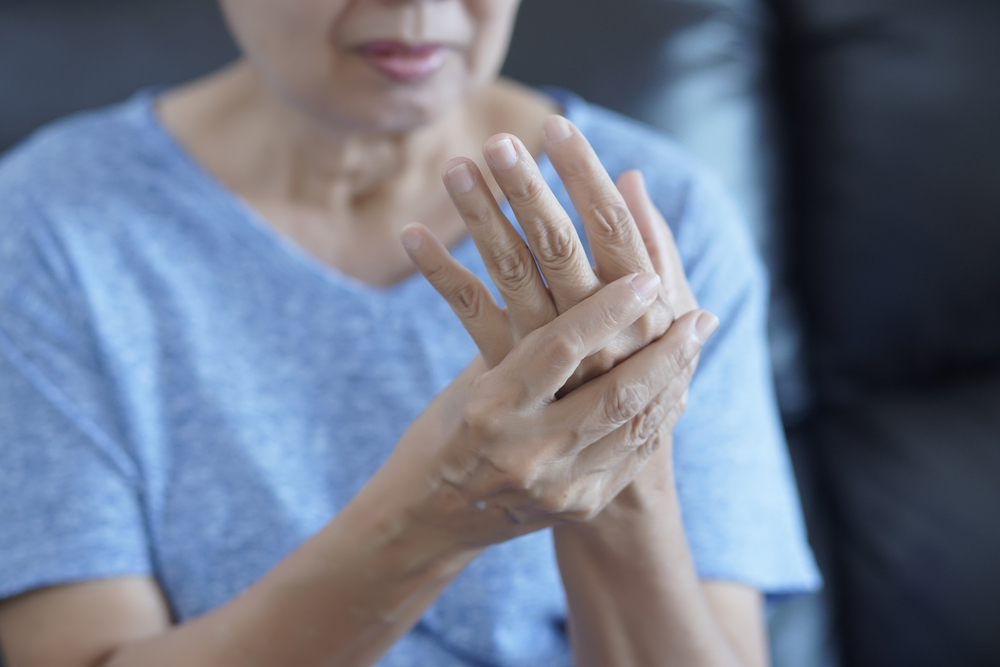 Woman with arthritis
