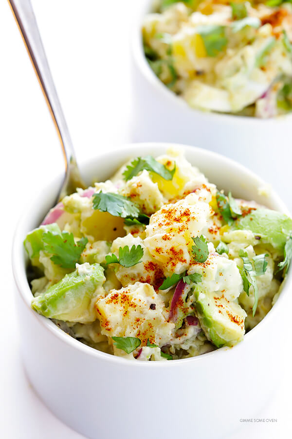 Avocado potato salad
